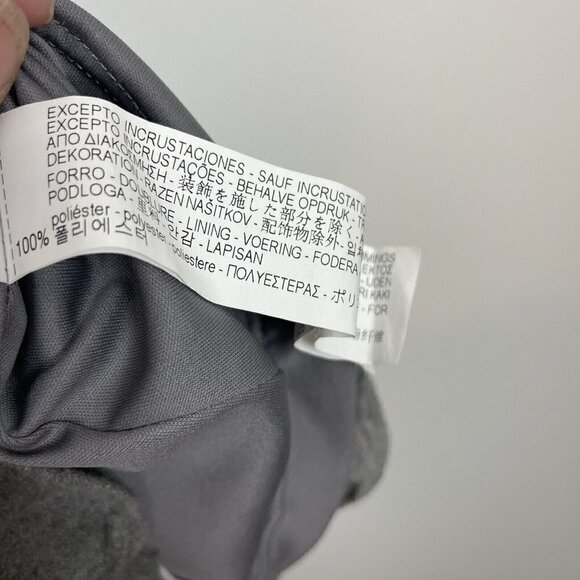 Zara Trafeluc Collection Gray Wool Blend Frilled Keyhole Back Dress Size Small - Picture 5 of 10
